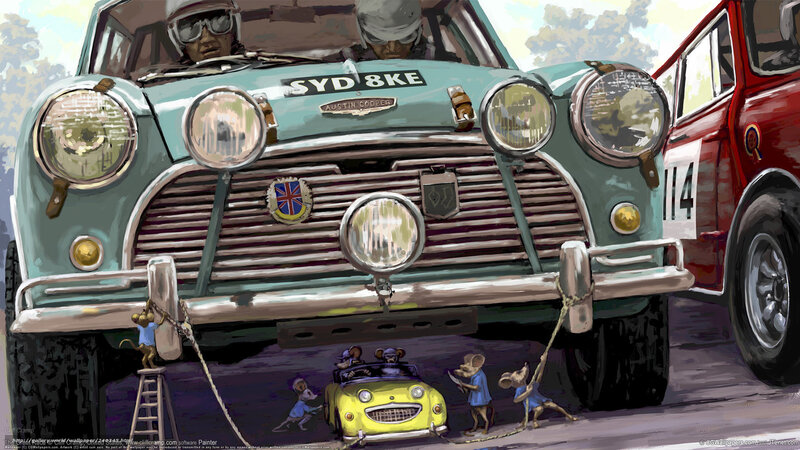 Racing mice and classic cars