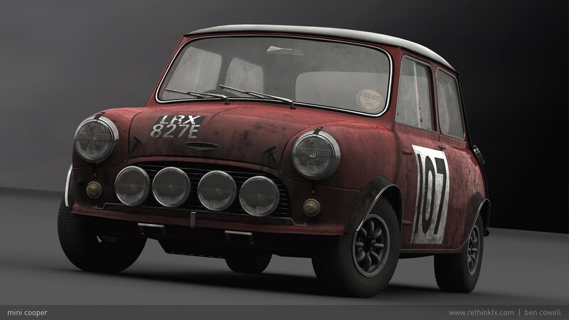 racing mini cooper car