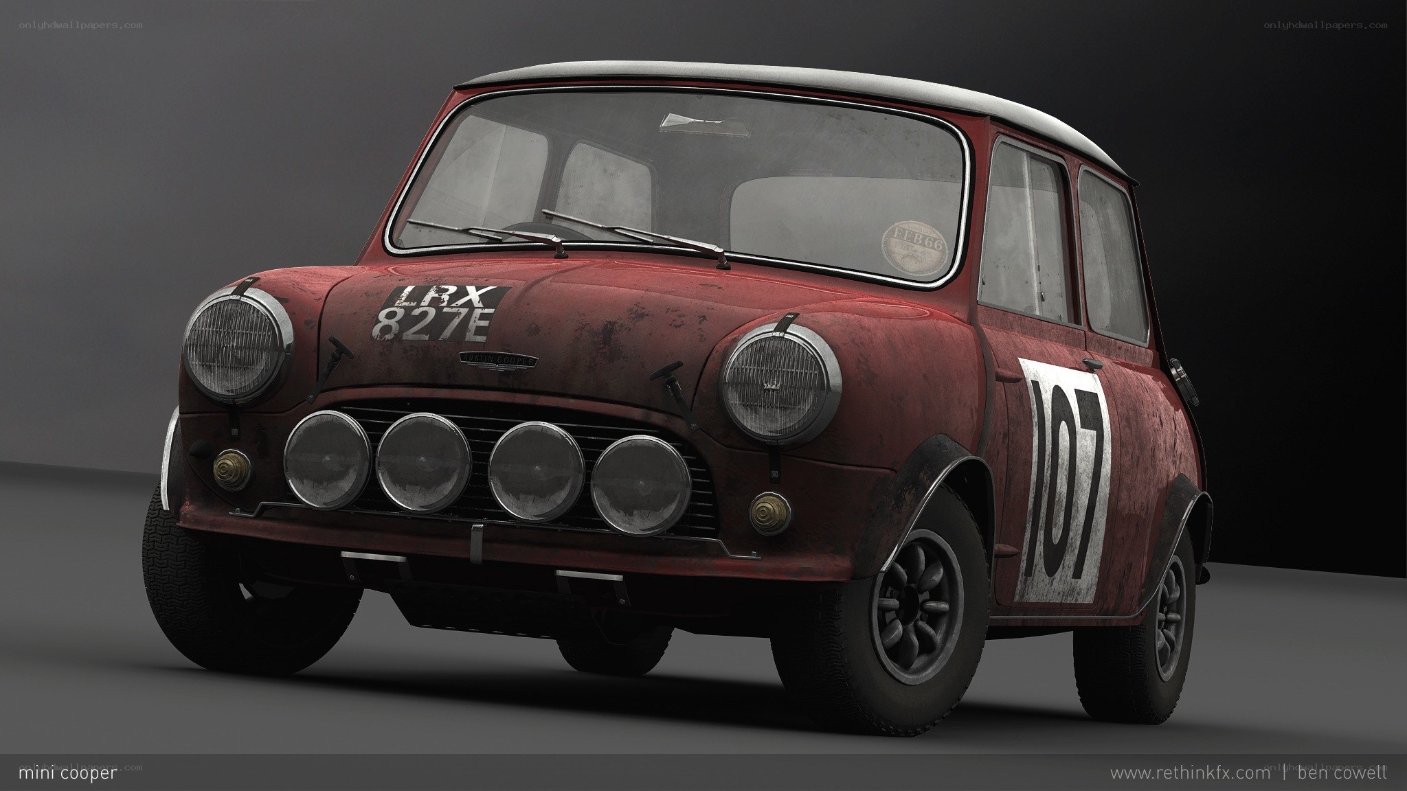 racing mini cooper car