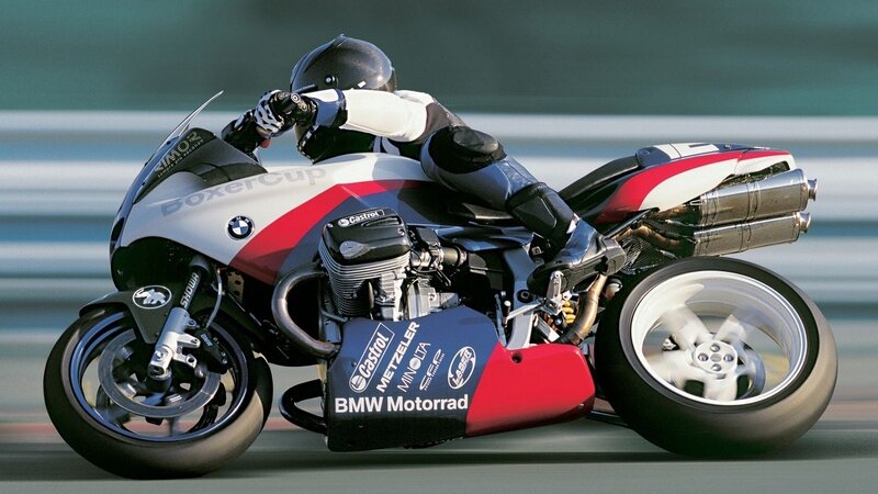 racing motorcycle in motion