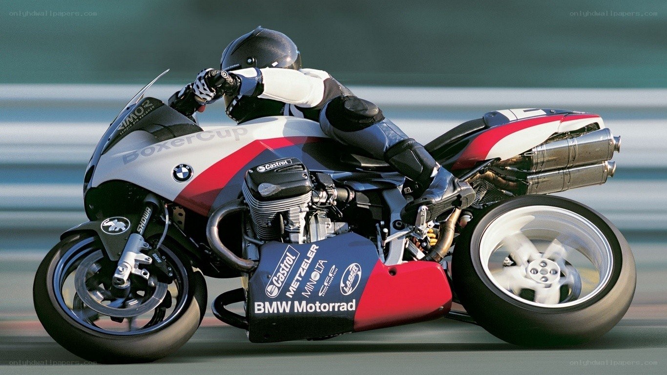 racing motorcycle in motion