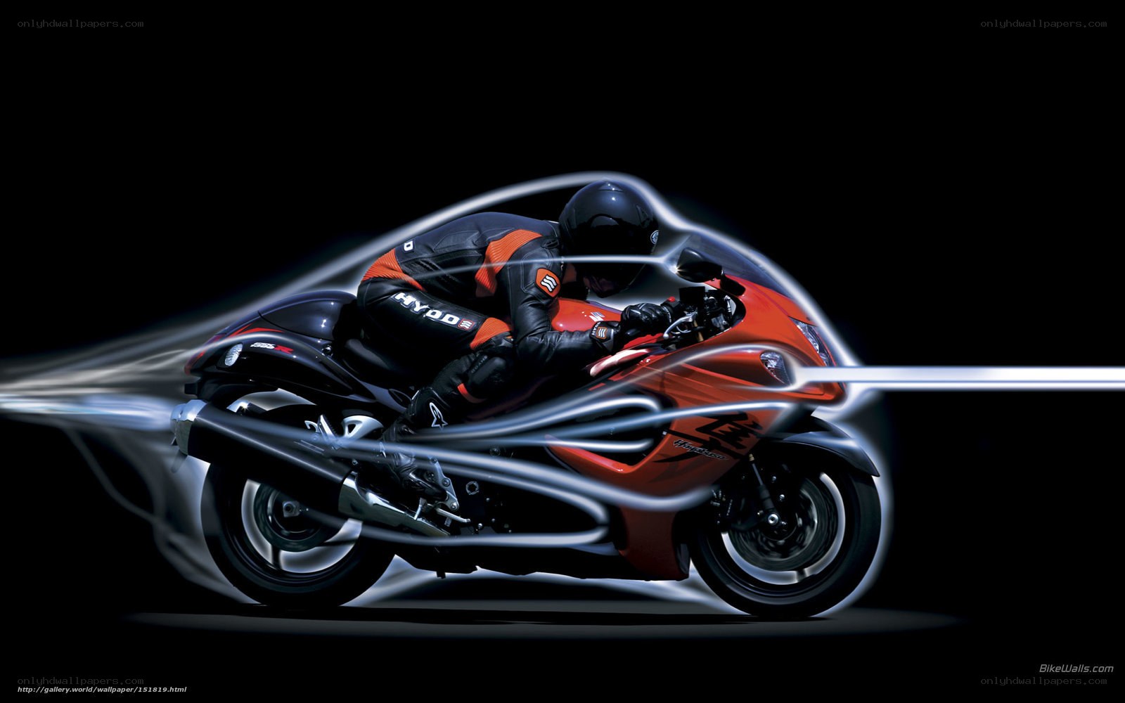 Racing motorcycle in motion