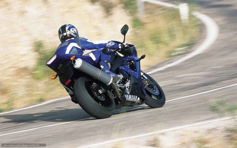 racing motorcycle on a curve