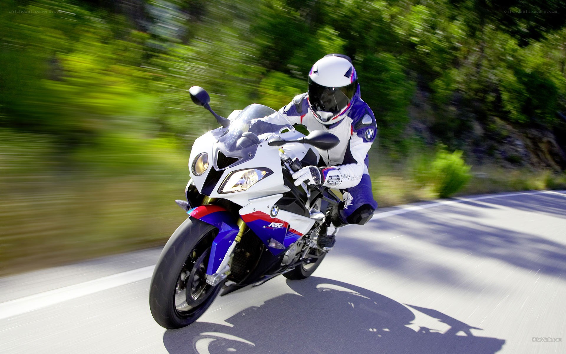 racing motorcycle on a road