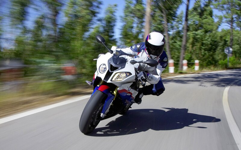 racing motorcycle on a road