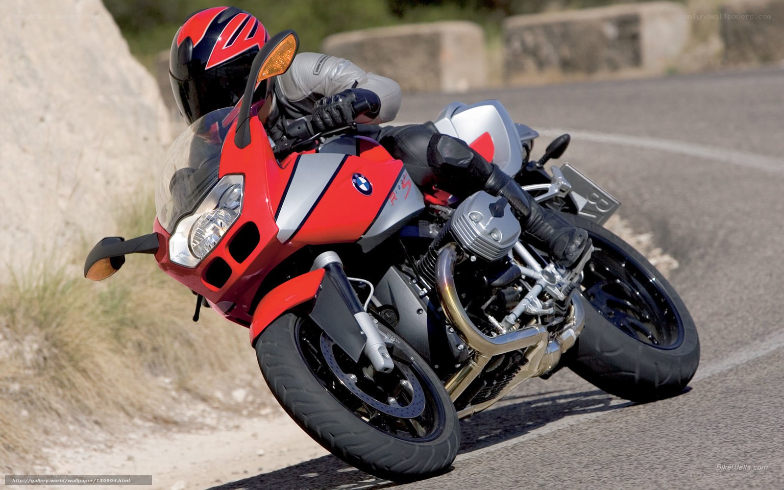 racing motorcycle on a road