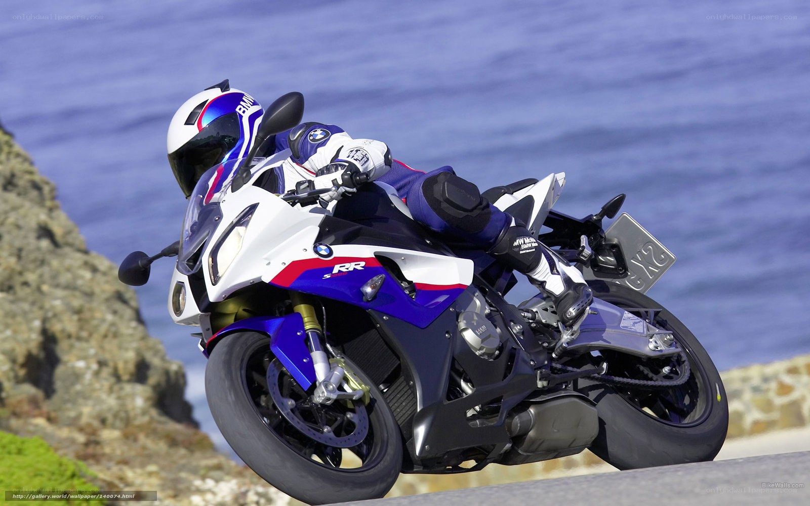 racing motorcycle on coastal road