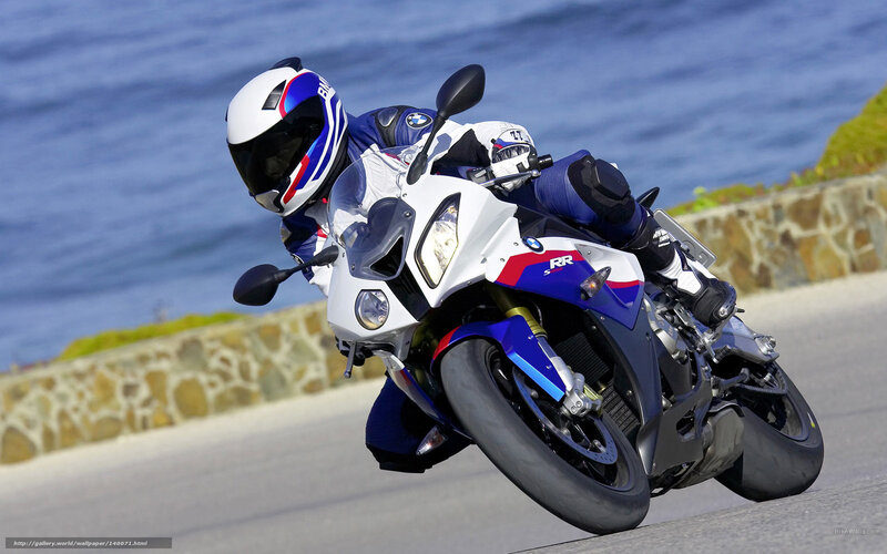 racing motorcycle on coastal road