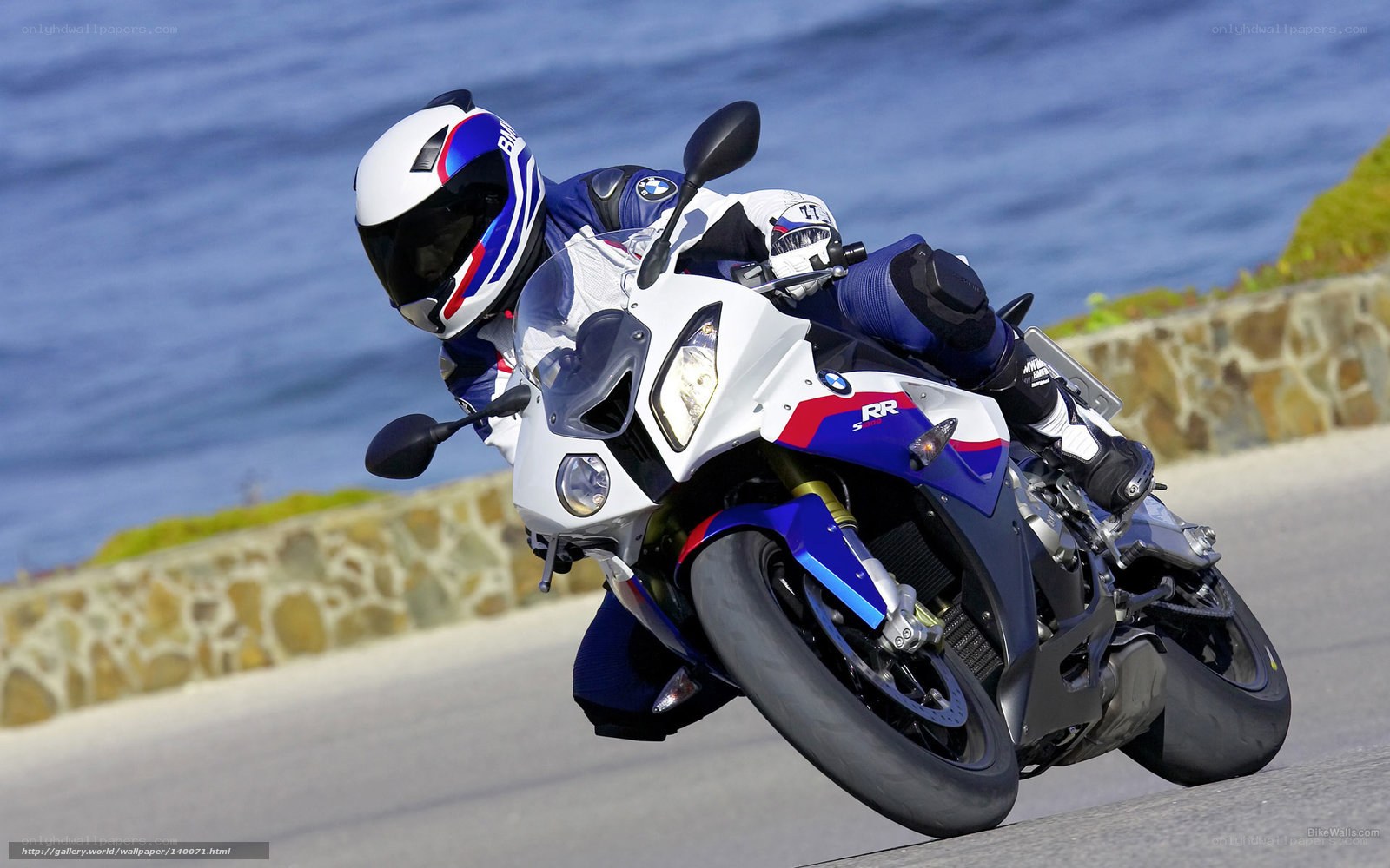 racing motorcycle on coastal road