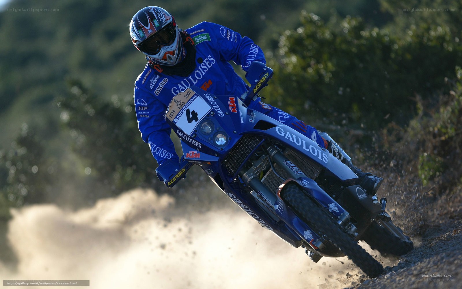 racing motorcycle on dirt