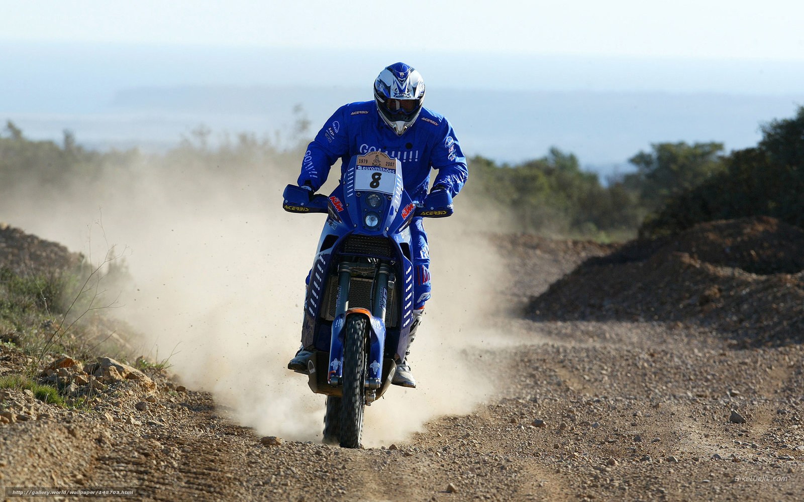 racing motorcycle on dirt