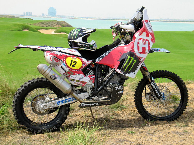 Racing Motorcycle on Grass