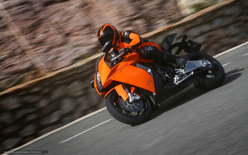 racing motorcycle on road