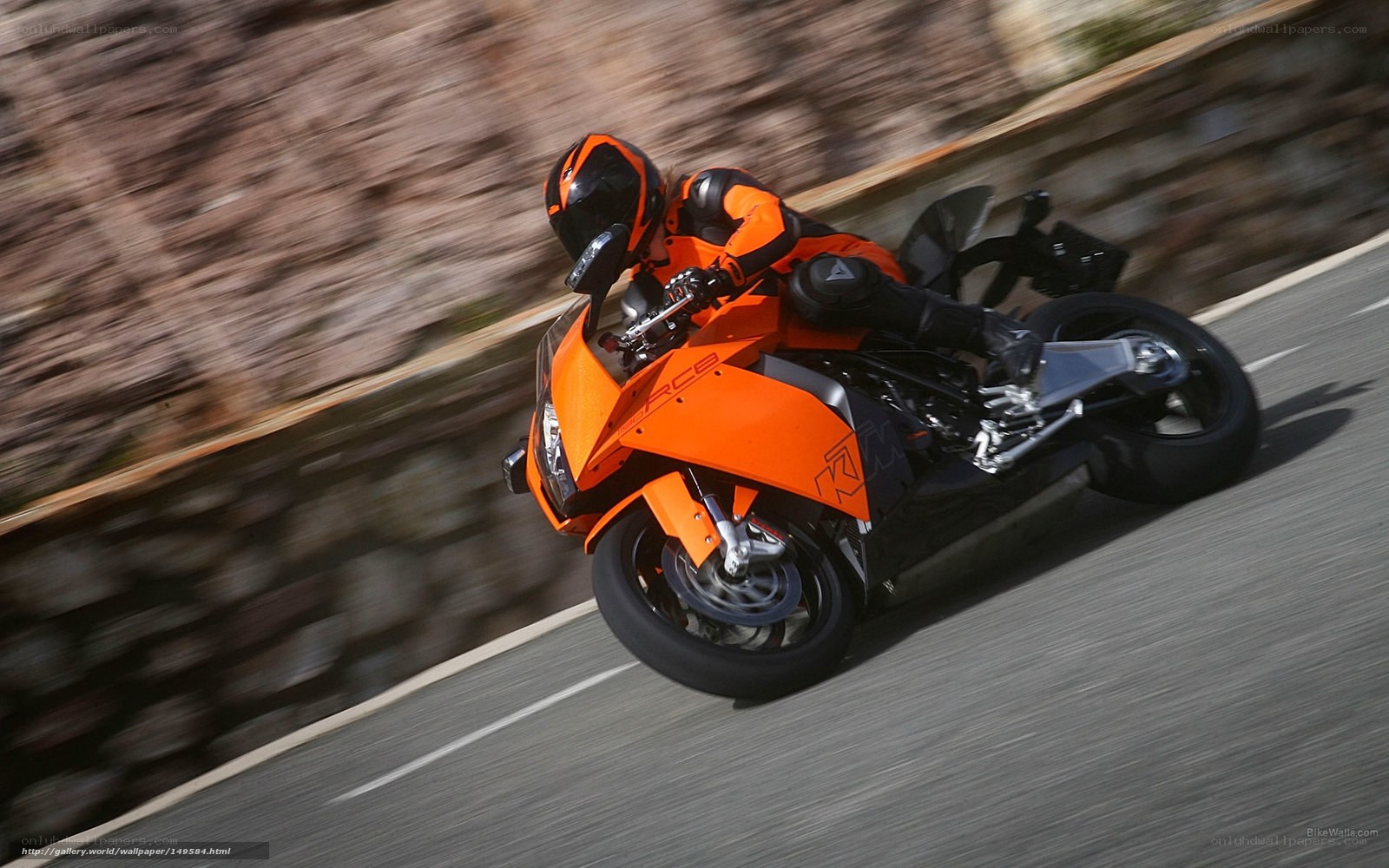 racing motorcycle on road