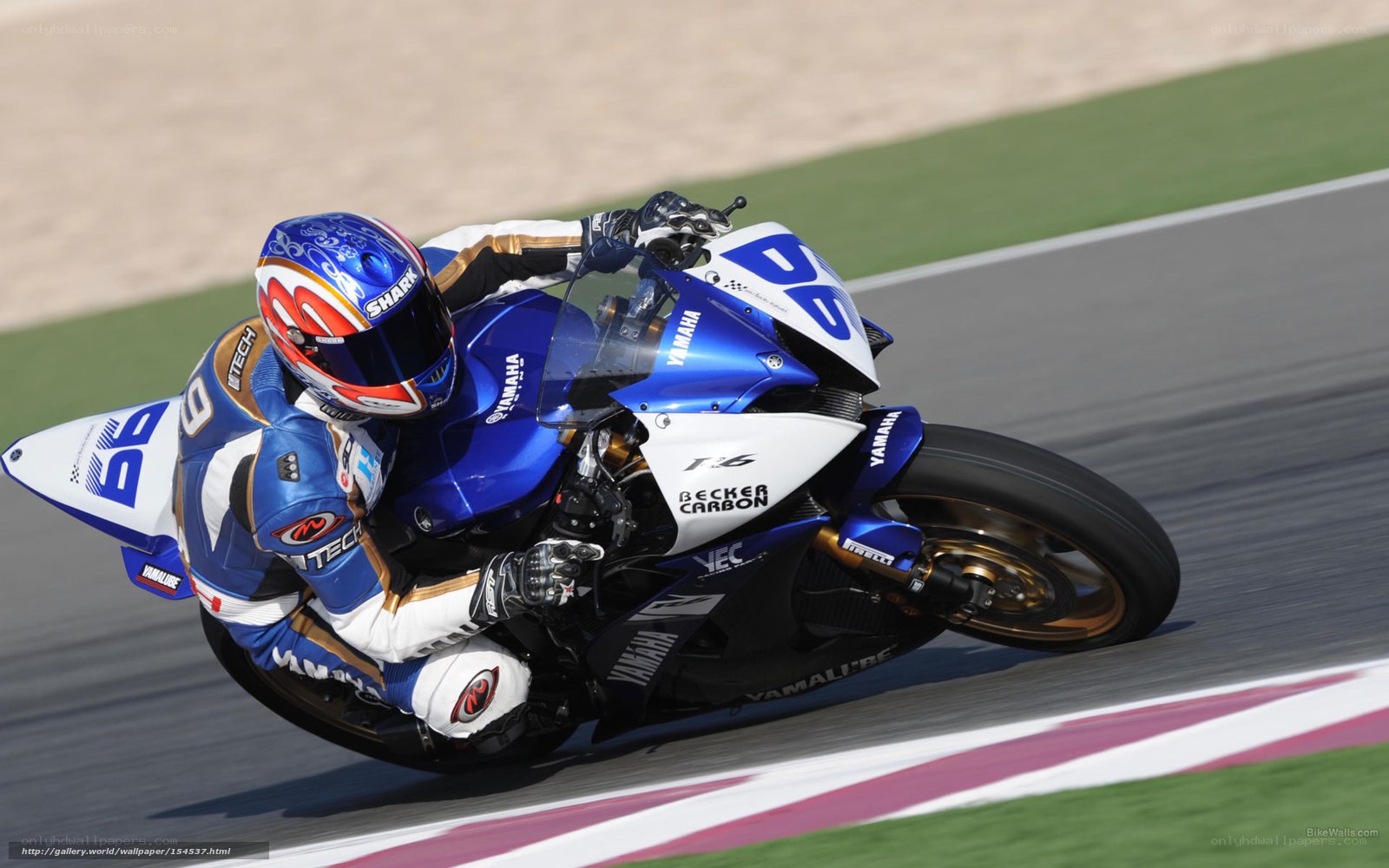 racing motorcycle on track