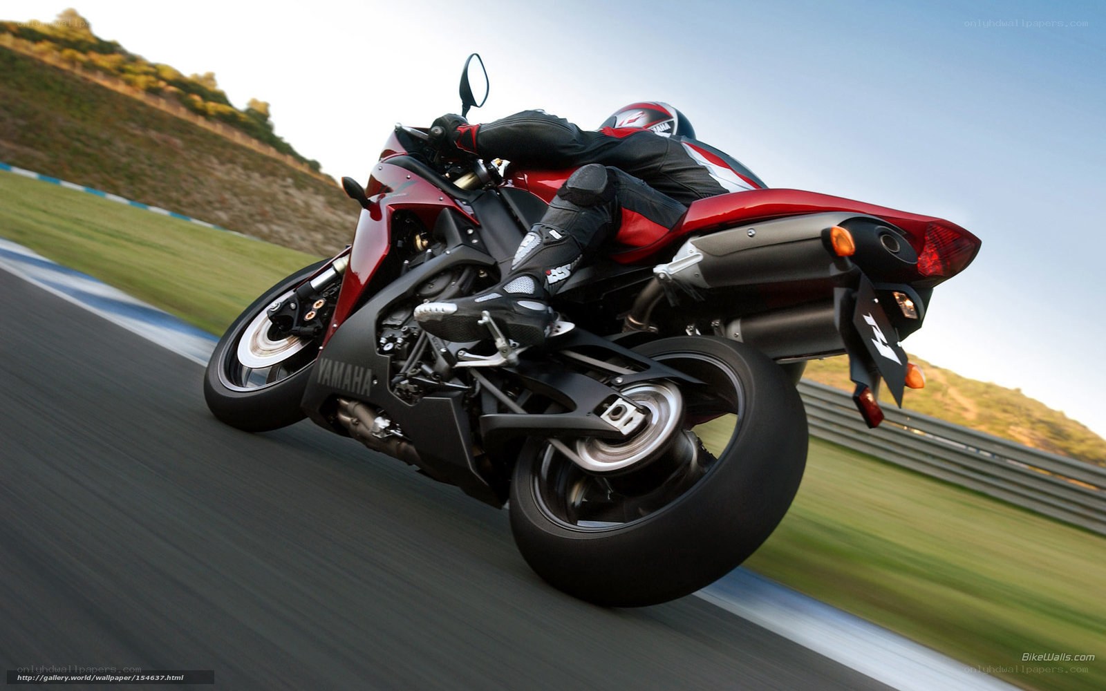 racing motorcycle on track
