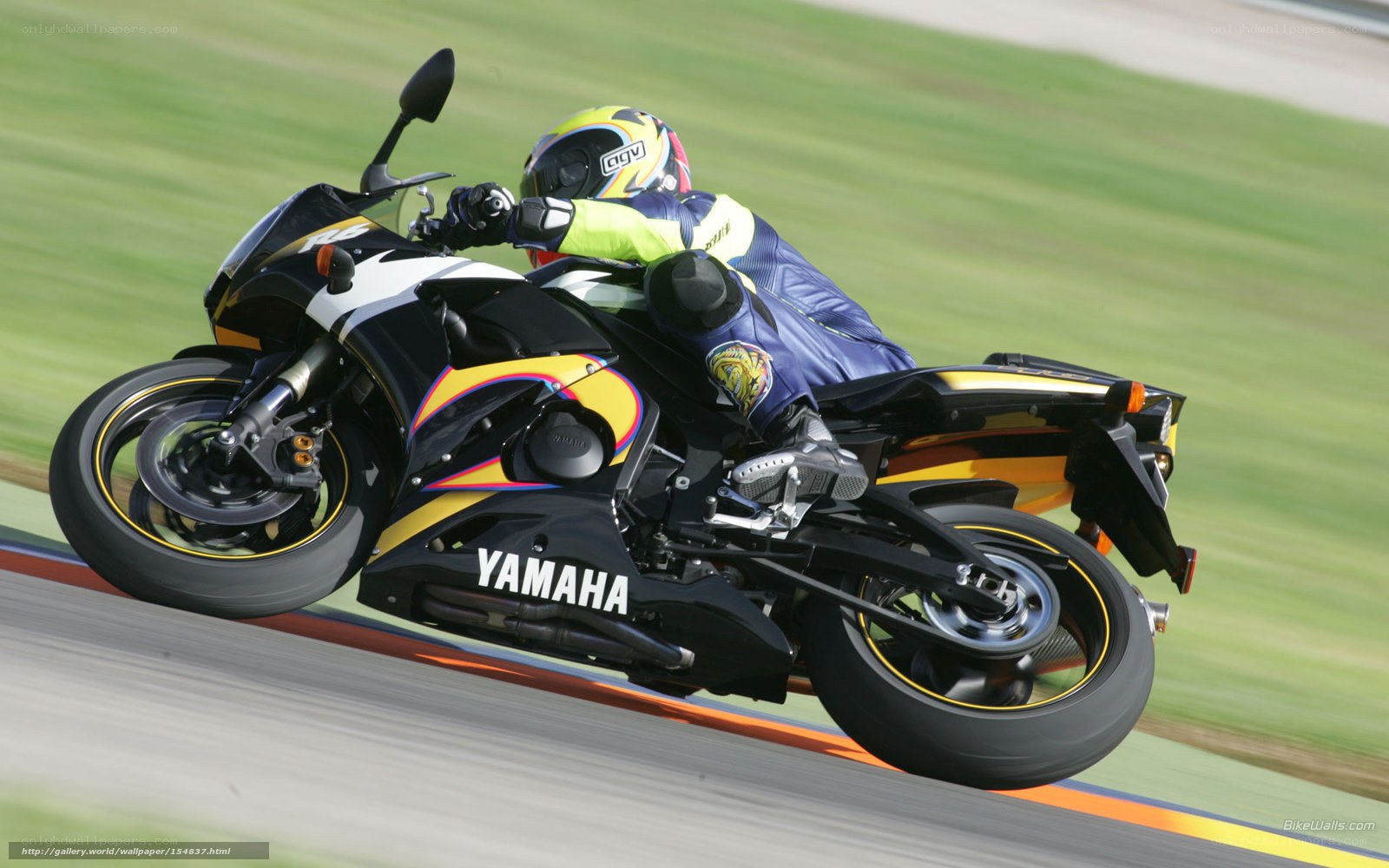 racing motorcycle on track
