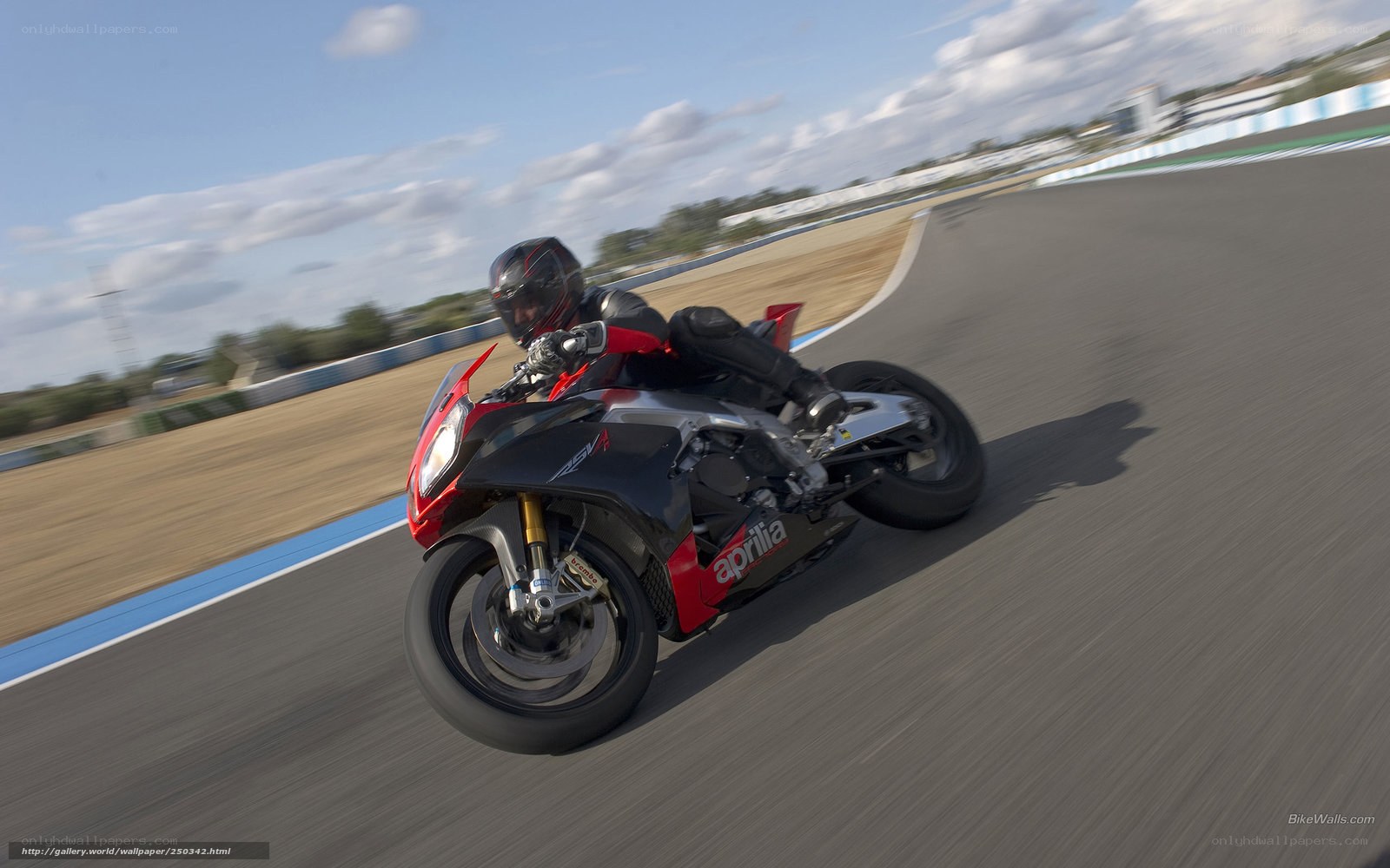 racing motorcycle on track