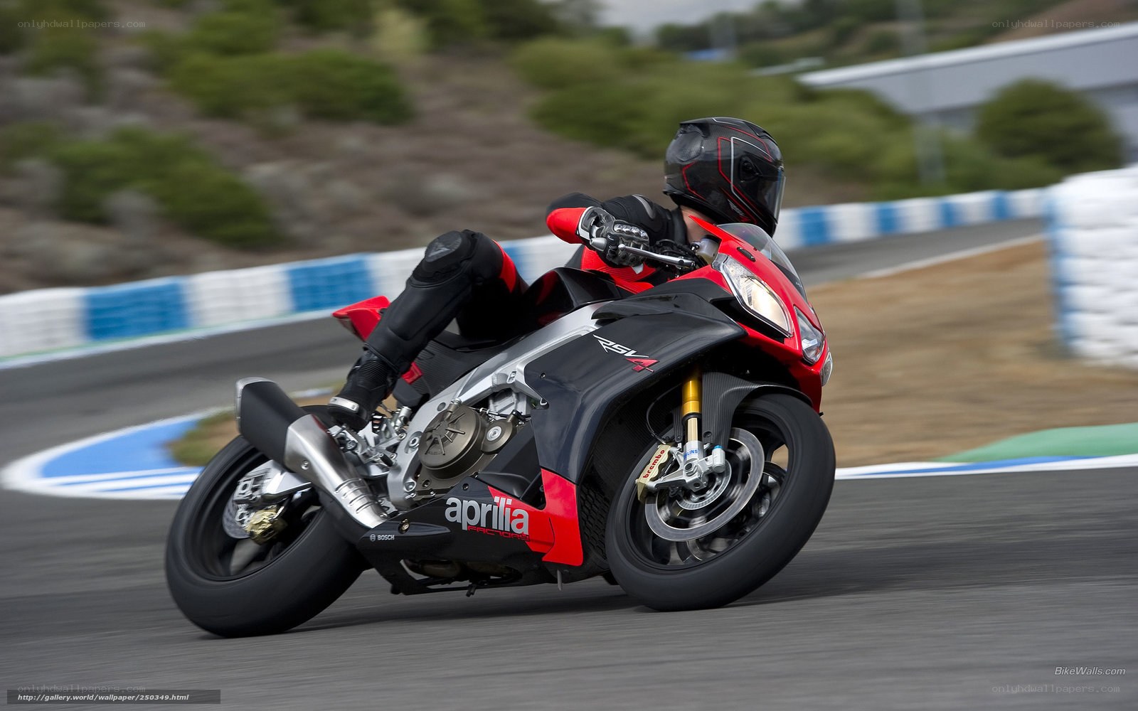 racing motorcycle on track