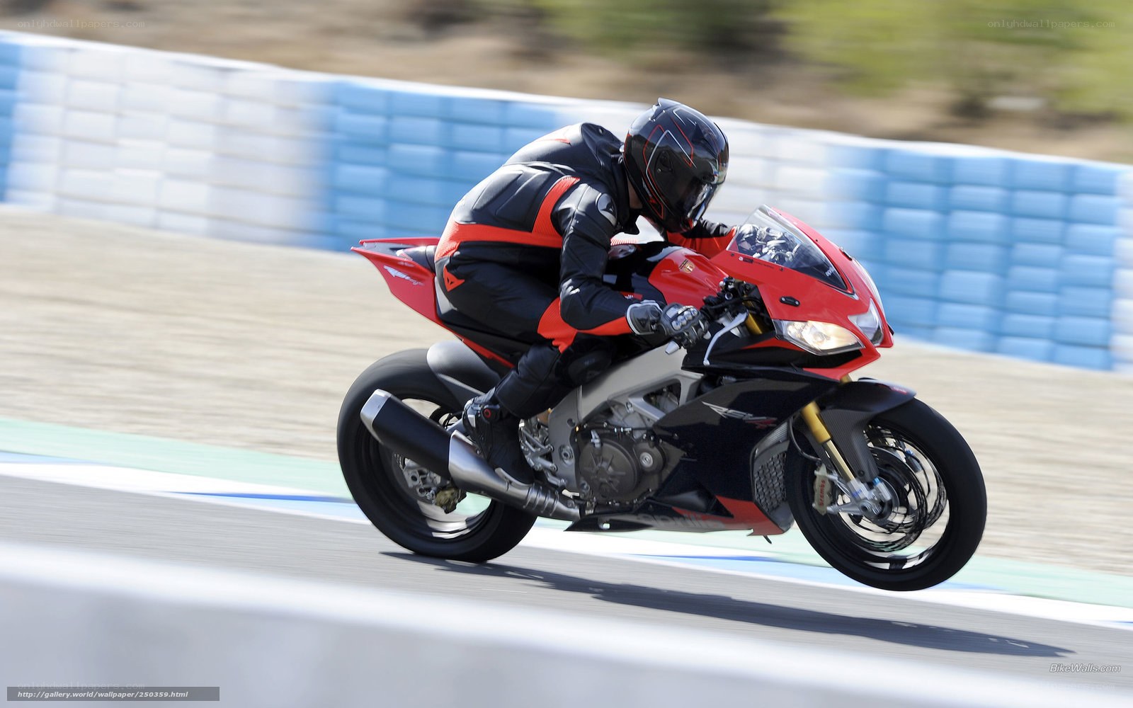 racing motorcycle on track