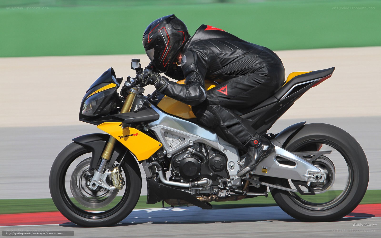racing motorcycle on track