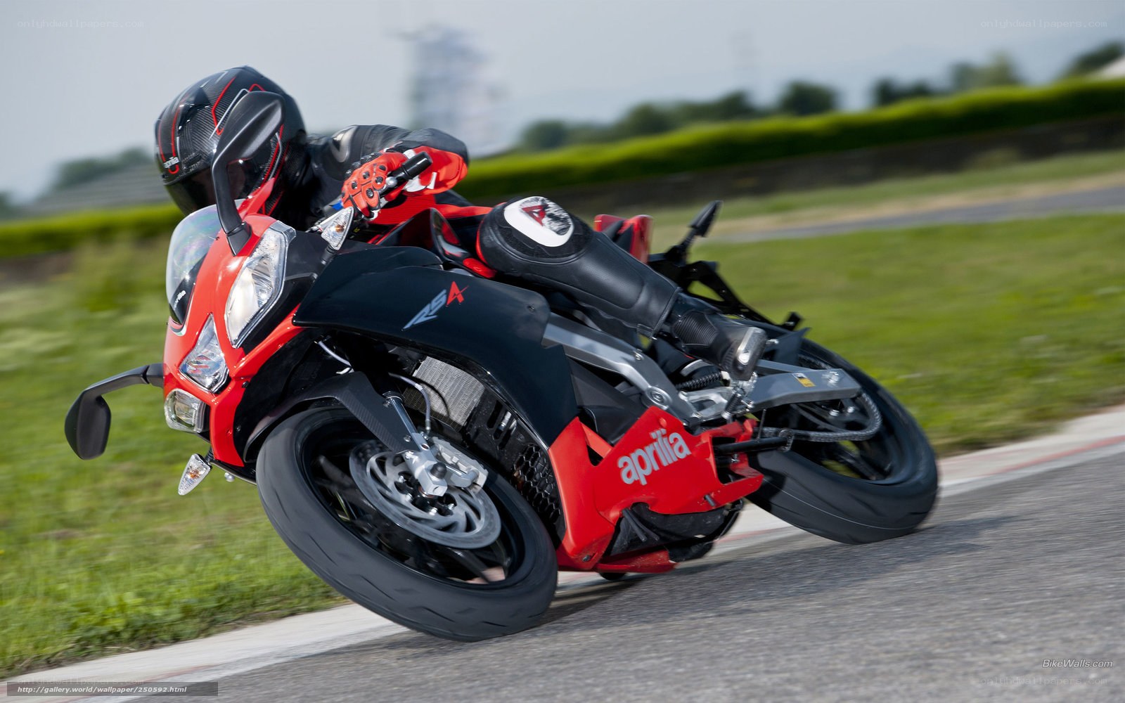racing motorcycle on track