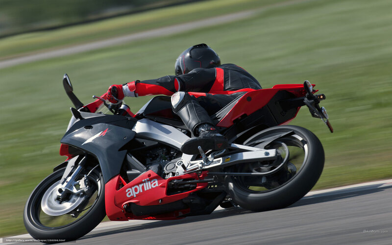 Racing motorcycle on track