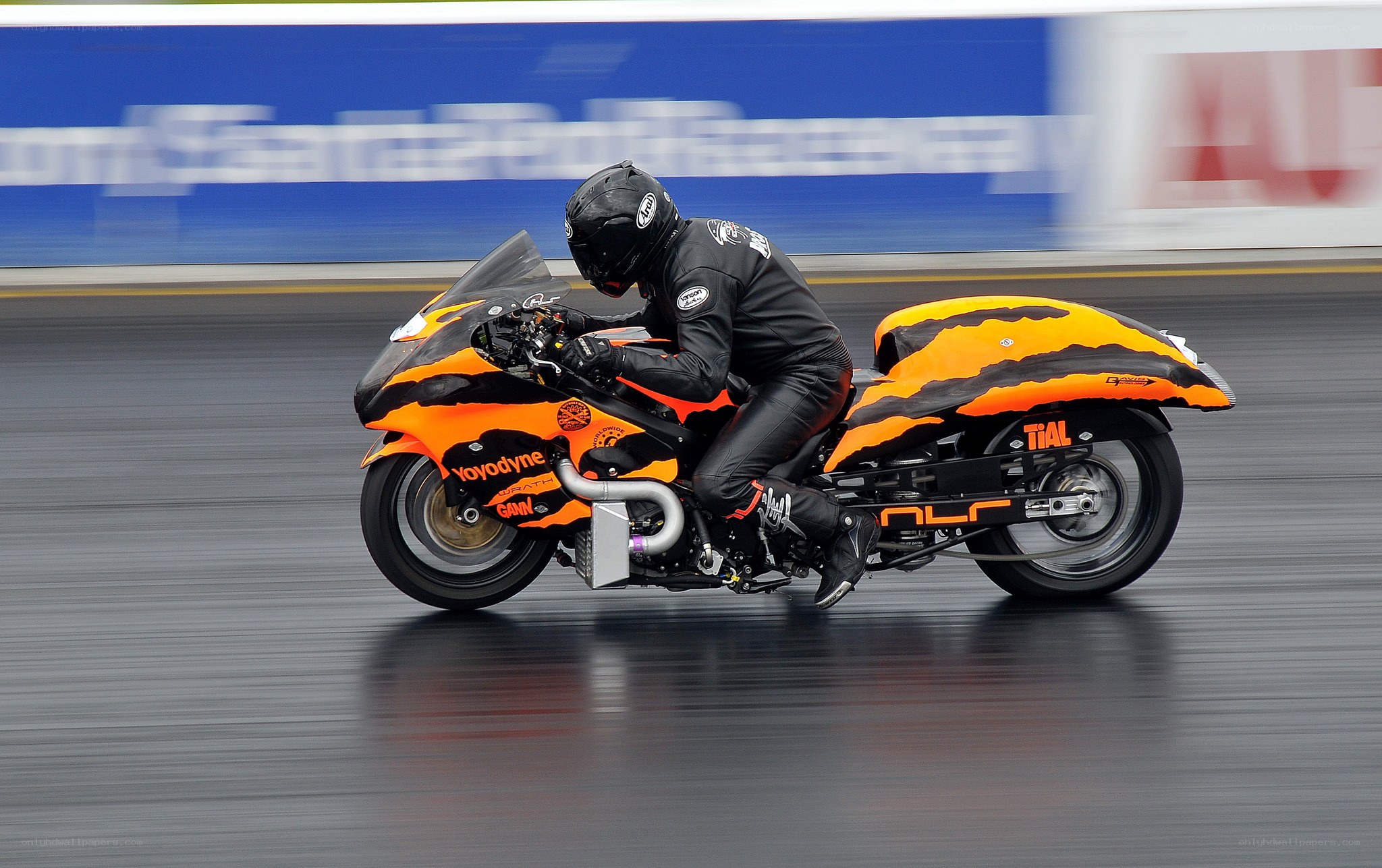 racing motorcycle on track