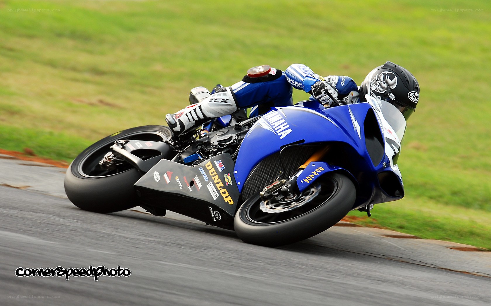 racing motorcycle on track