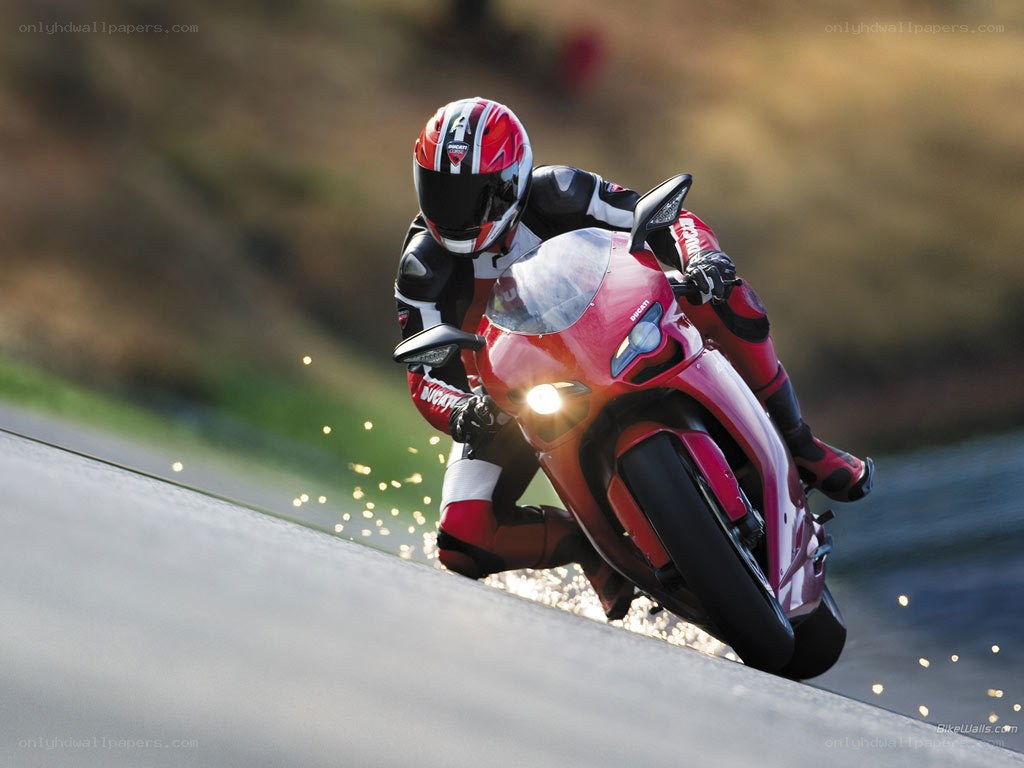 racing motorcycle on track