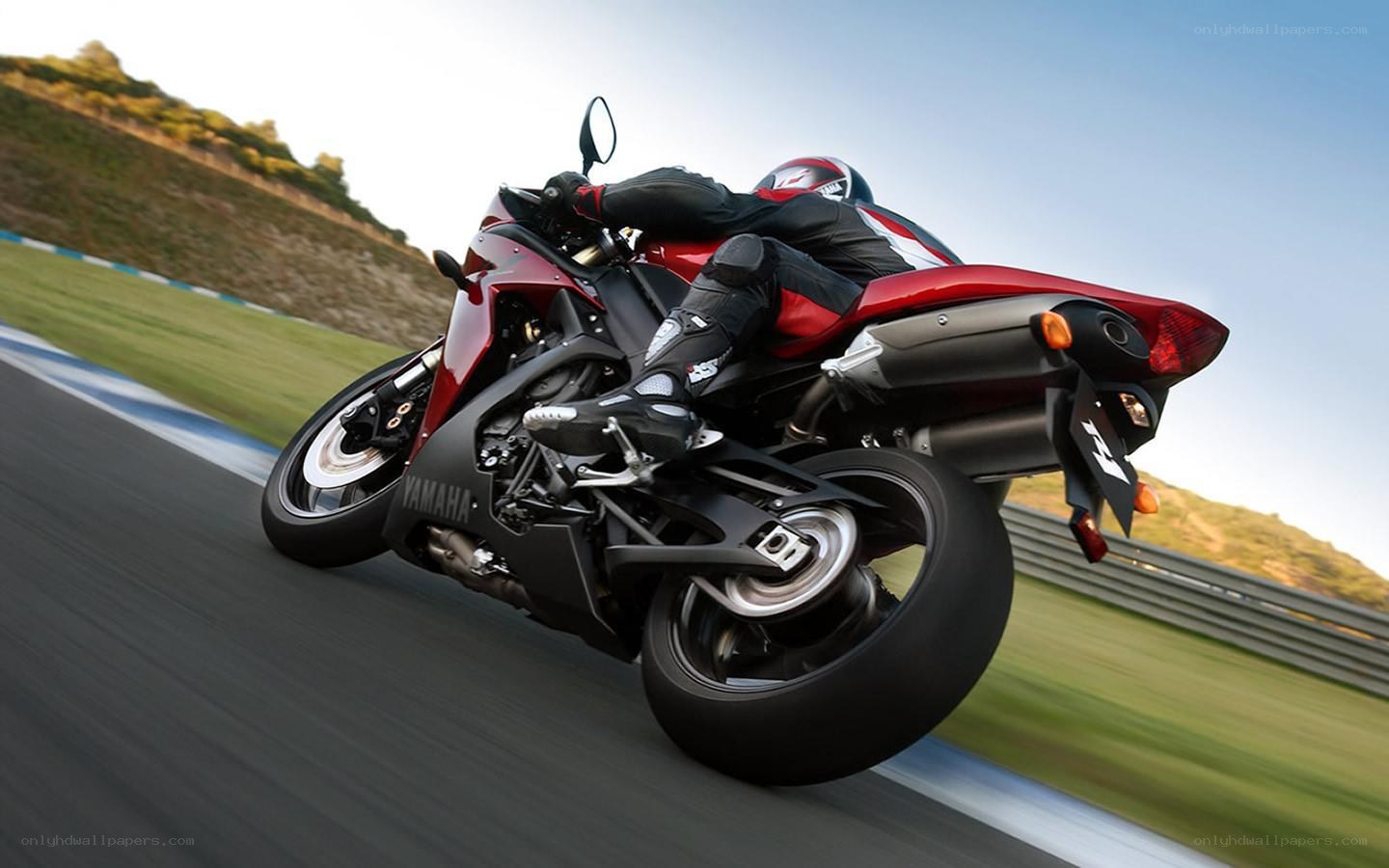 racing motorcycle on track