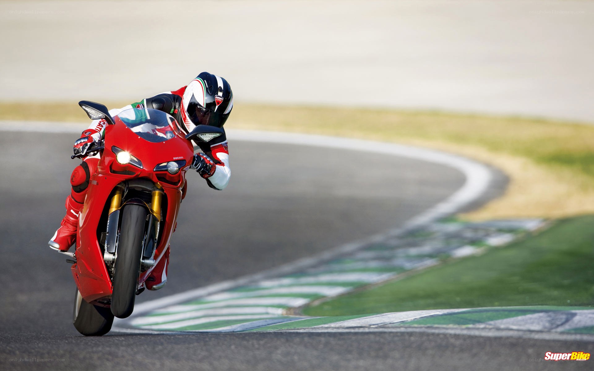 racing motorcycle on track