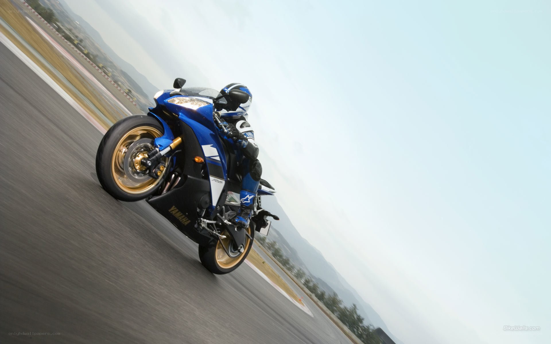racing motorcycle on track