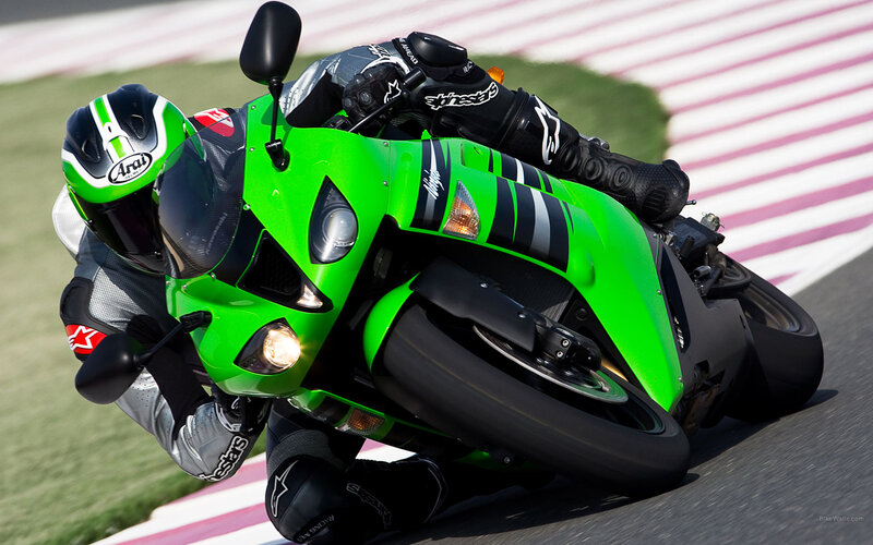 racing motorcycle on track