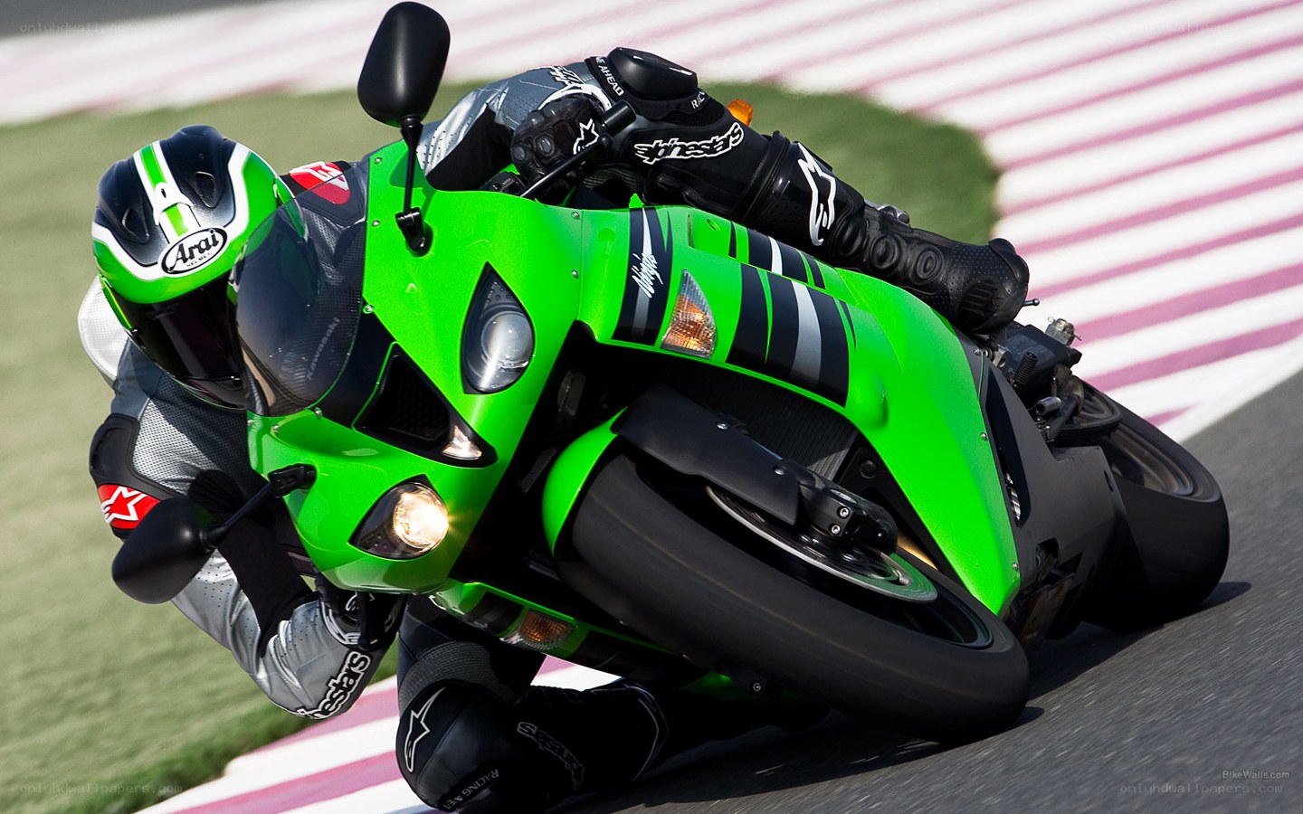 racing motorcycle on track