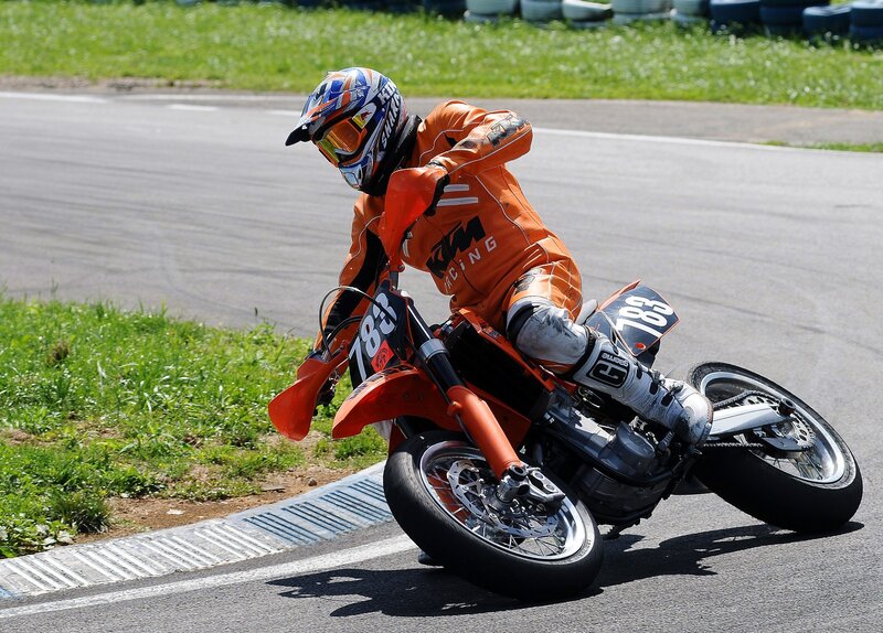 racing motorcycle on track
