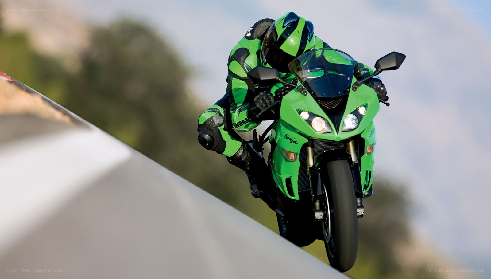 racing motorcycle on track