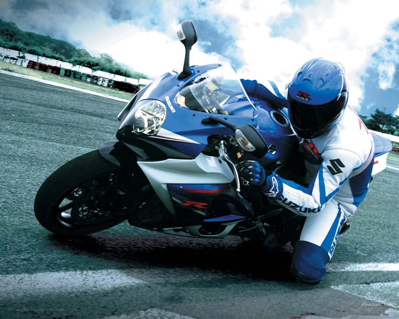 racing motorcycle on track