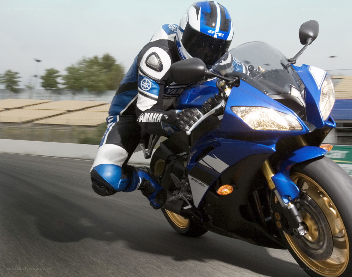 racing motorcycle on track