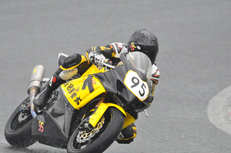 racing motorcycle on track