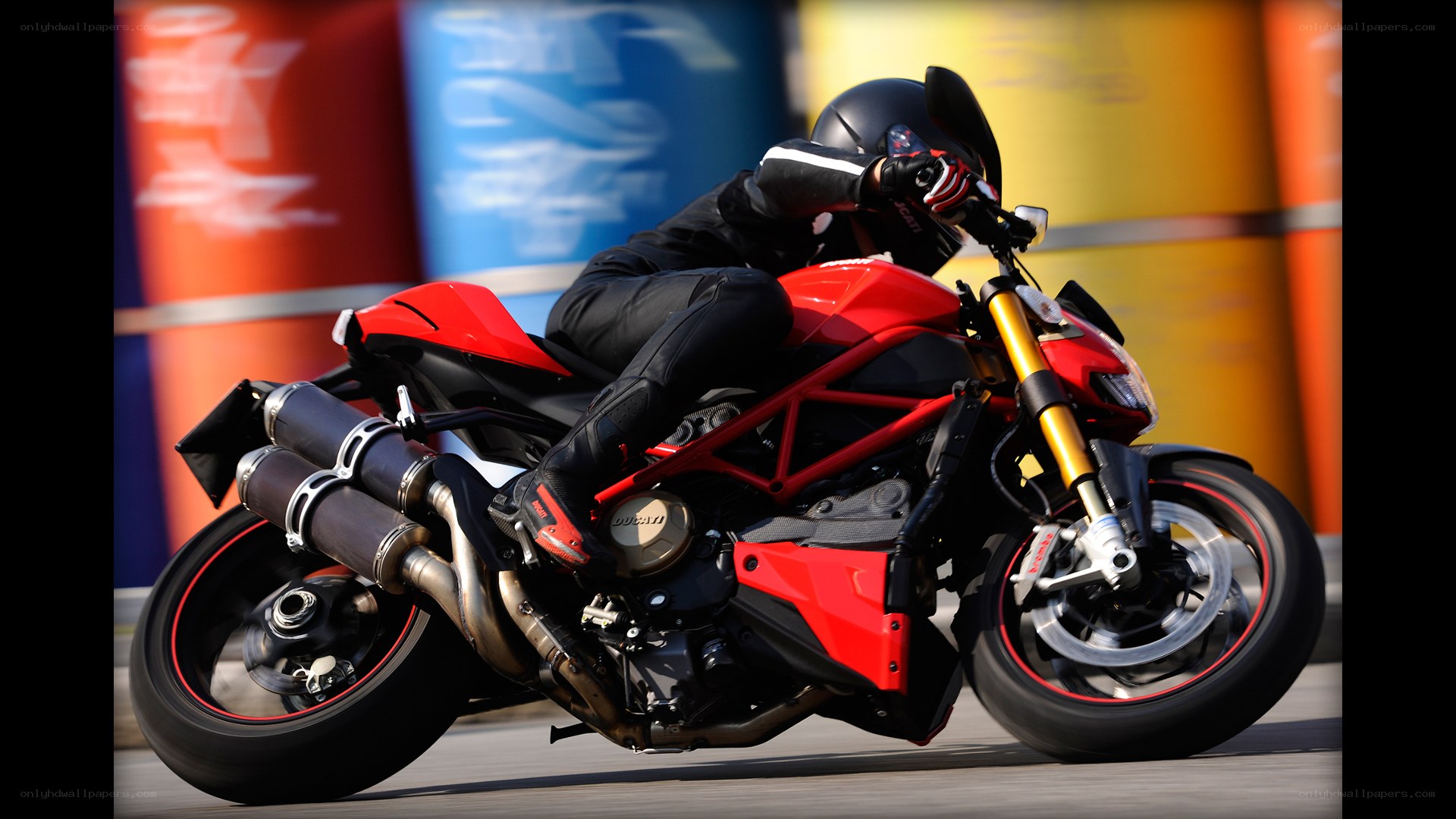 racing motorcycle on track