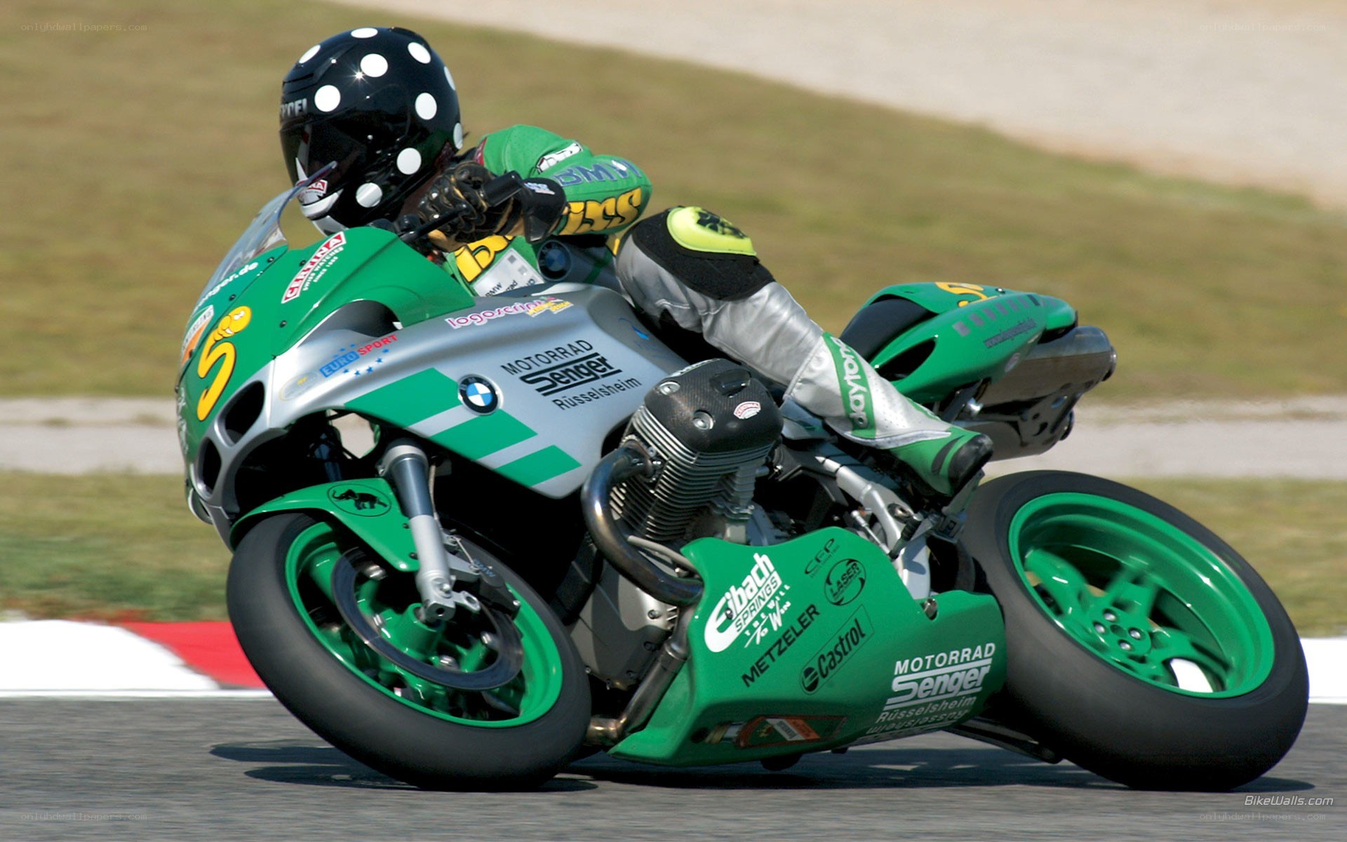 racing motorcycle on track