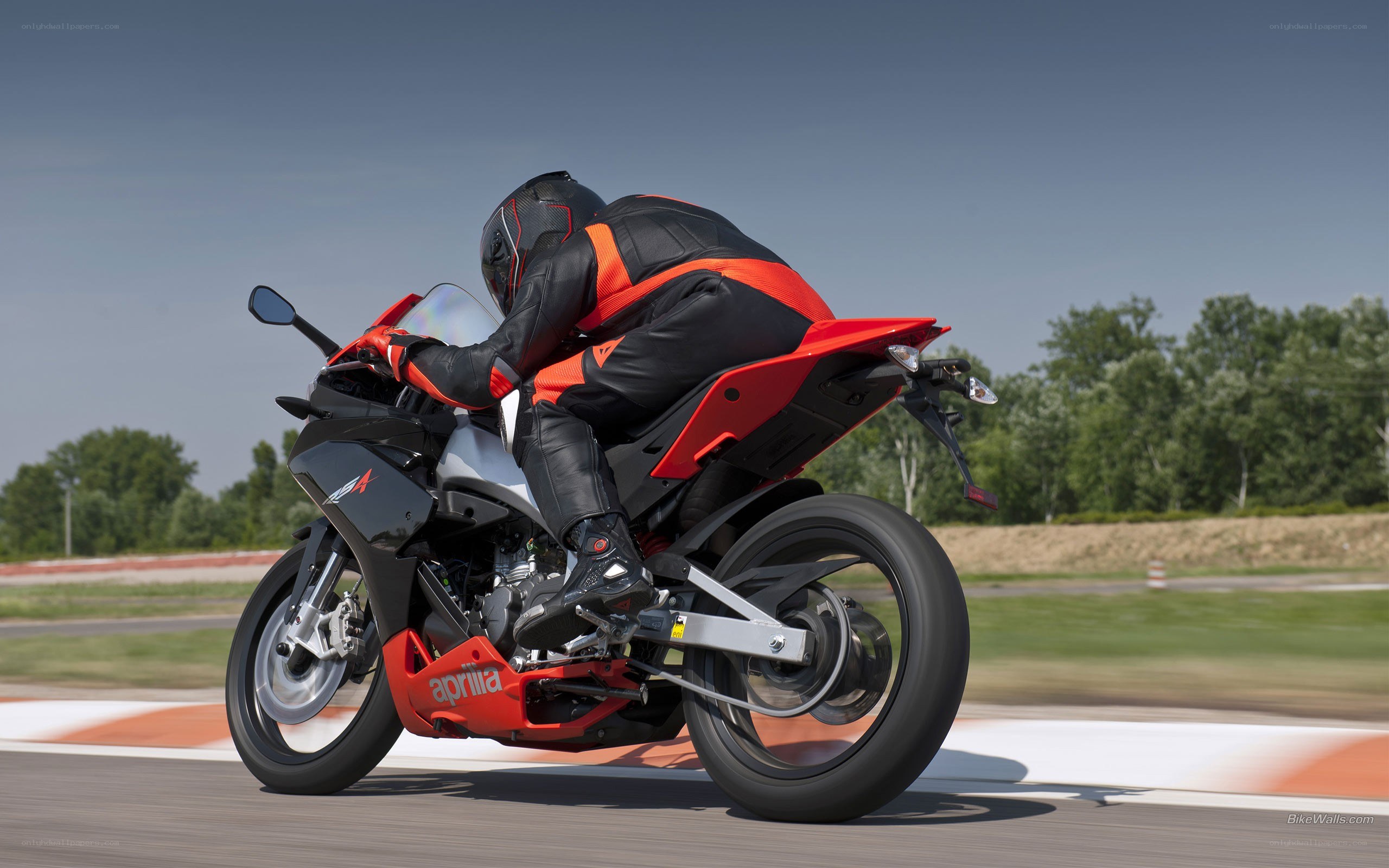 racing motorcycle on track