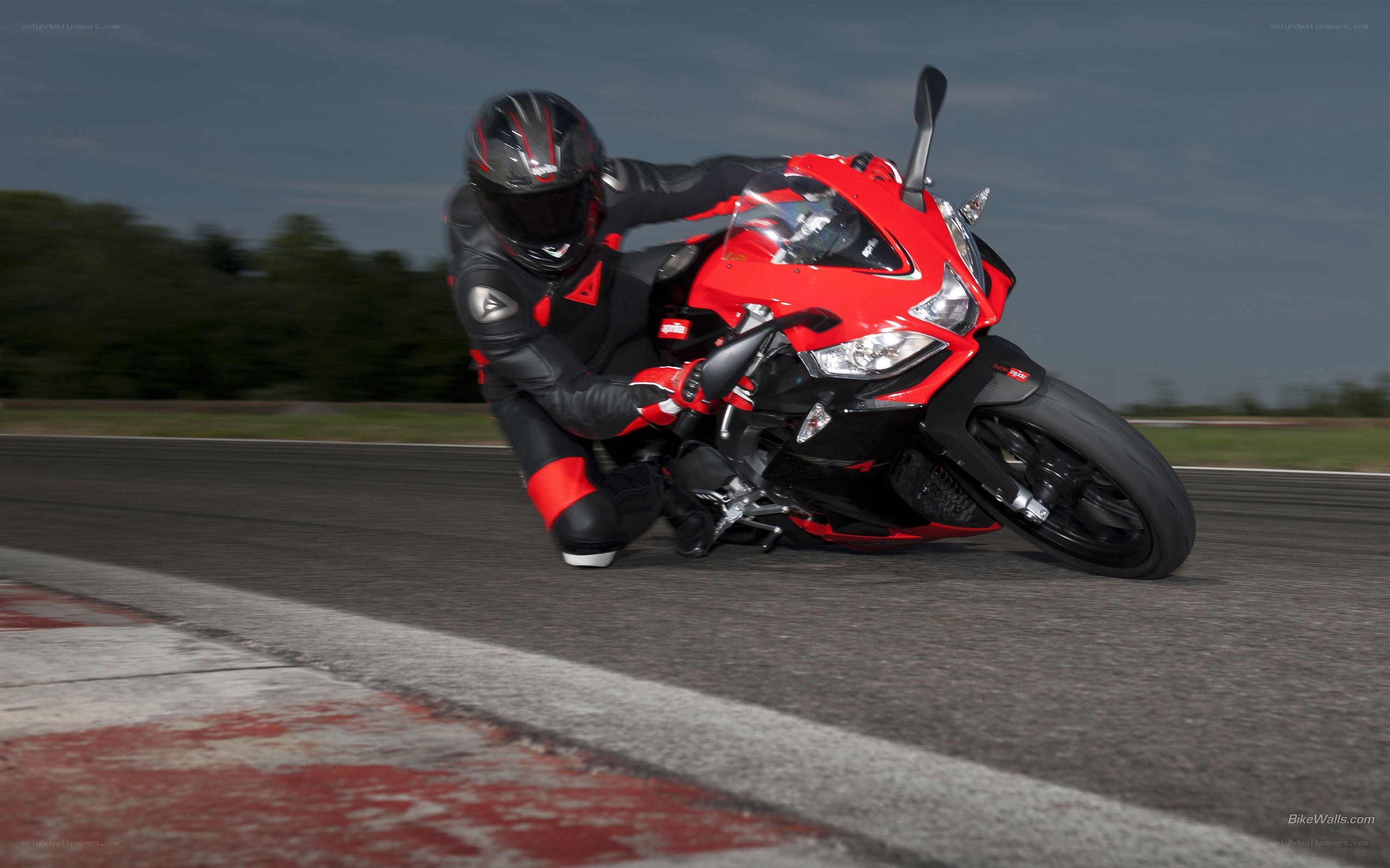 racing motorcycle on track