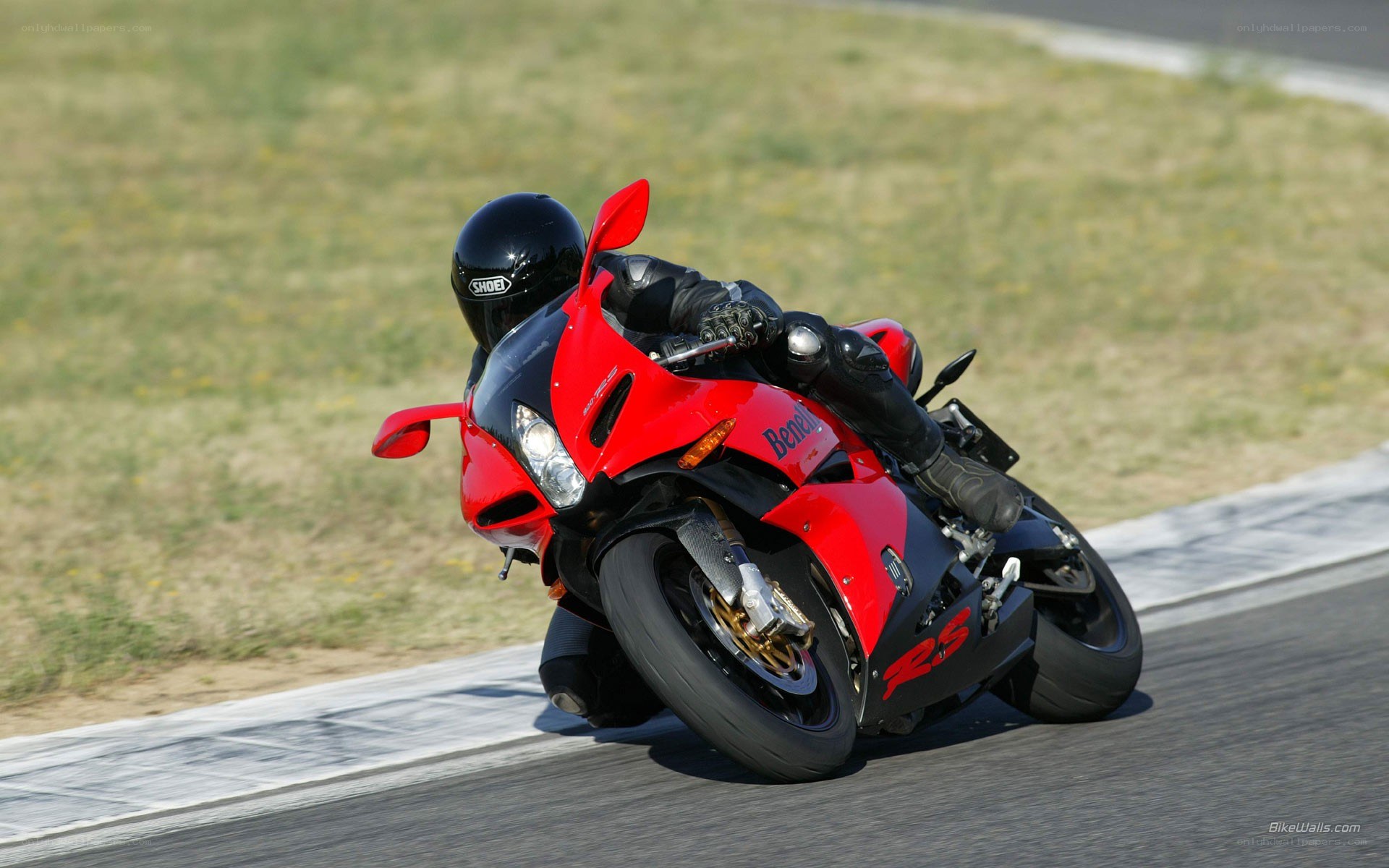 racing motorcycle on track