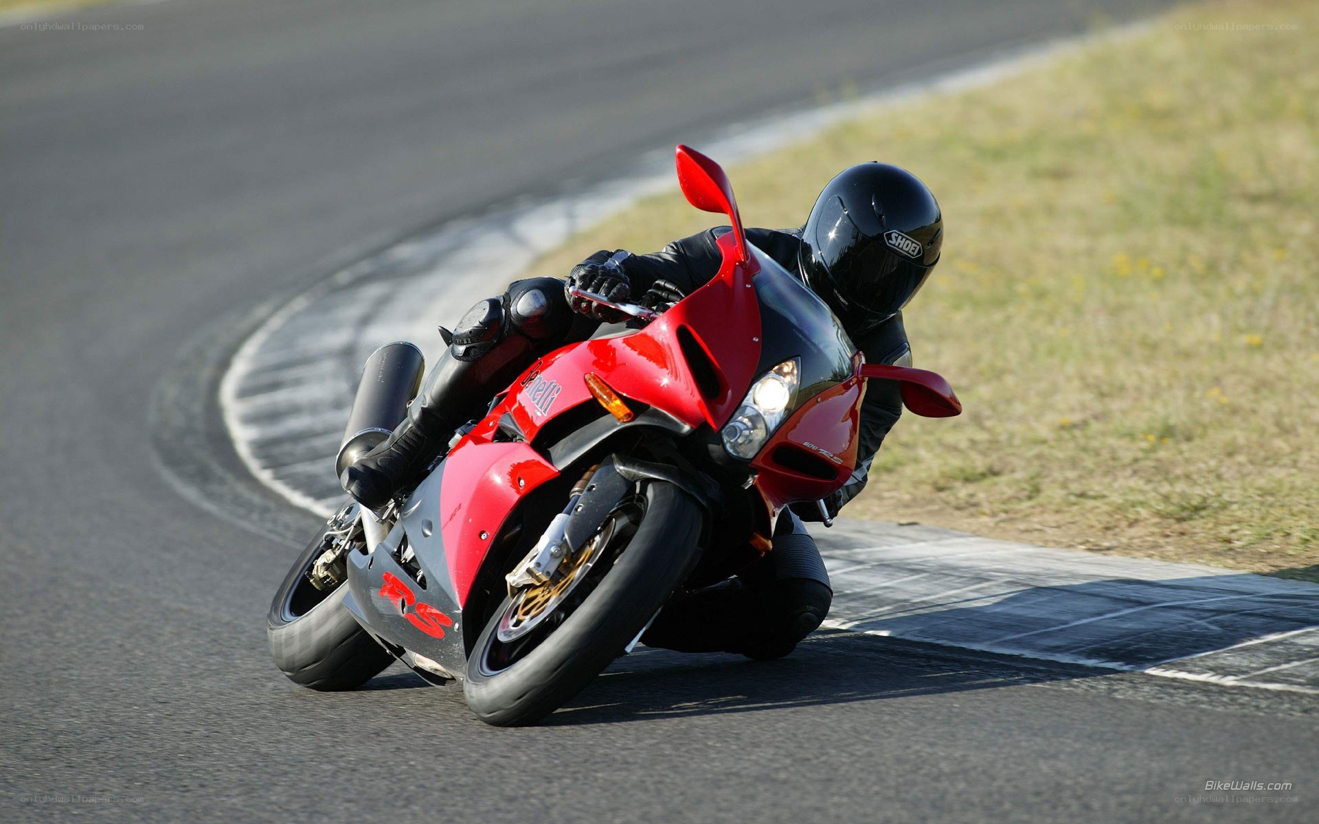 racing motorcycle on track