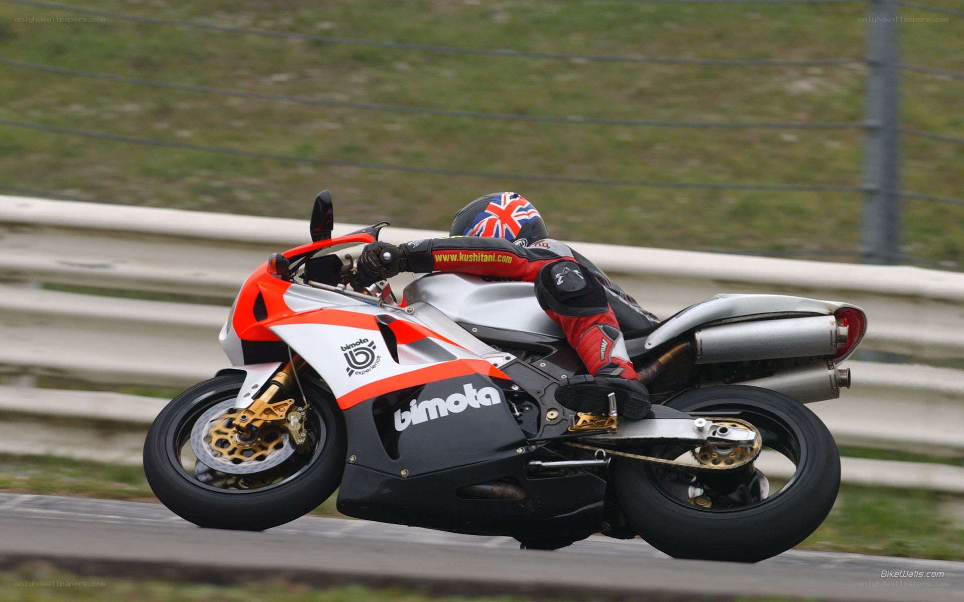 racing motorcycle on track