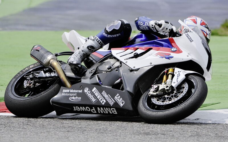 racing motorcycle on track