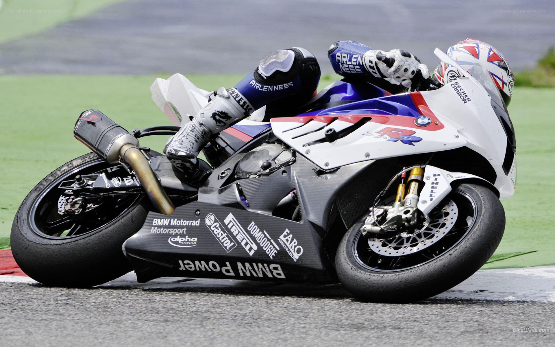 racing motorcycle on track