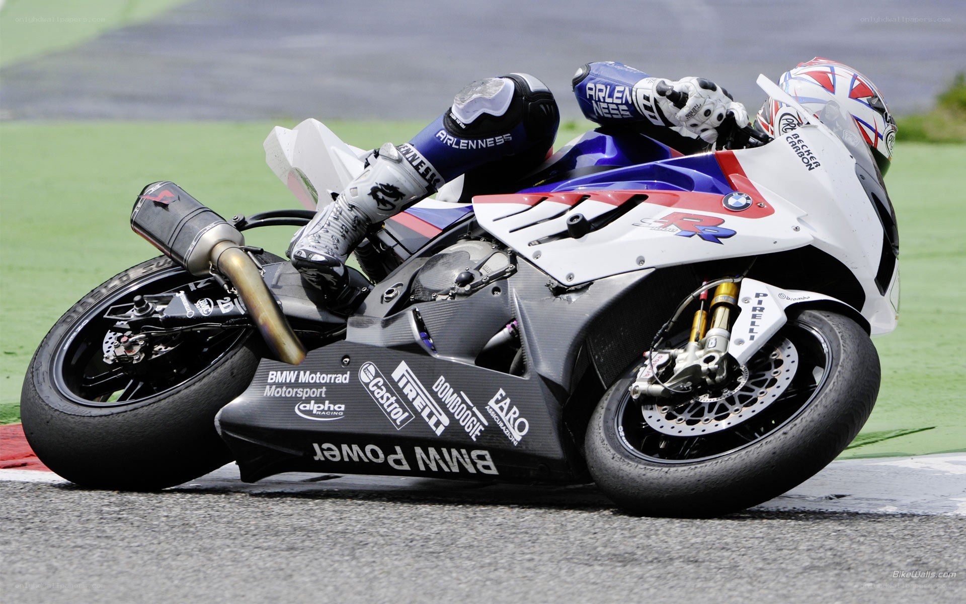 racing motorcycle on track